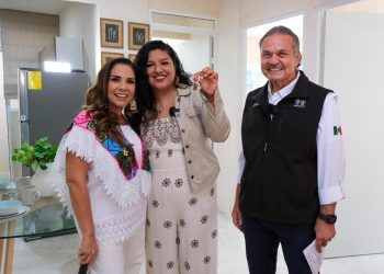 Mara Lezama reporta avance en programa de vivienda en Quintana Roo junto a Claudia Sheinbaum