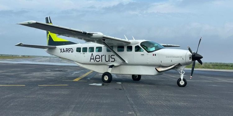 Aerus reinaugura vuelo Villahermosa–Mérida