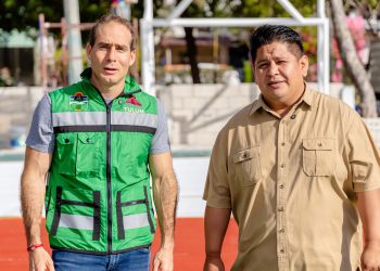DIGNIFICAN ESPACIOS CON REHABILITACIÓN INTEGRAL DE CANCHA Y ESPACIOS PÚBLICOS DE LA COLONIA HURACANES EN TULUM