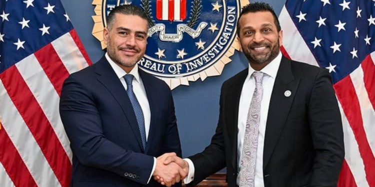 García Harfuch se reúne con director del FBI para reforzar cooperación en seguridad