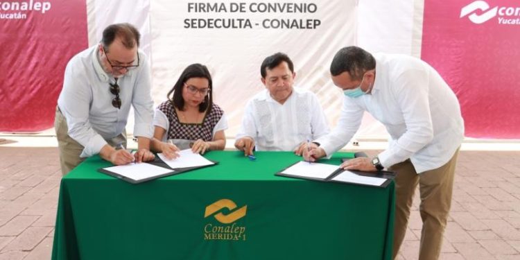 Sedeculta y Conalep tejen alianza por la cultura y la educación en Yucatán