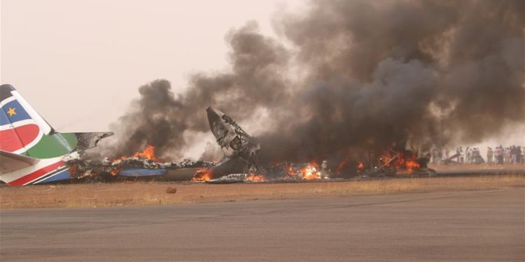 Avioneta se estrella en Sudán del Sur; reportan al menos 15 muertos