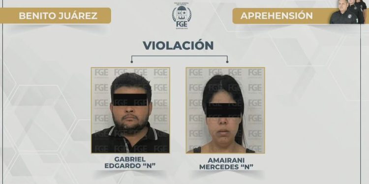 Detienen a pareja por presunto abuso contra su hijo en Cancún