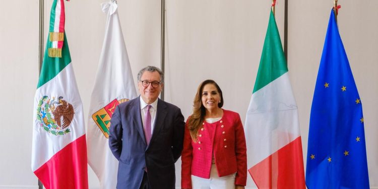 Mara Lezama fortalece lazos con Italia para impulsar el turismo en el Caribe Mexicano