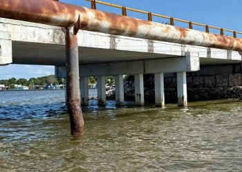 Detectan daños estructurales en columnas del viaducto Sabancuy