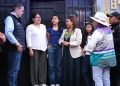 Al encabezar el Gobierno Casa por Casa en la Colonia Moderna, Clara Brugada anunció mejoras en seguridad e iluminación, en beneficio de sus habitantes