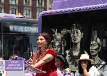 Presenta Clara Brugada «Ruta de las Heroínas Indígenas» del Centrobús; visibilizará a las mujeres y sus luchas históricas