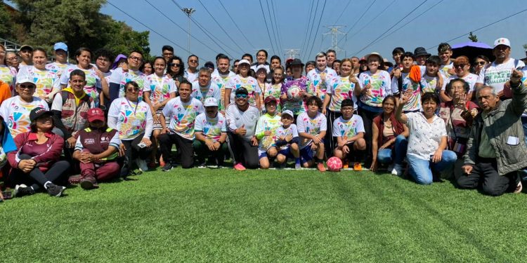 Rumbo al Mundial, Secretaría de Salud Pública entrega dos canchas rehabilitadas, en Iztacalco