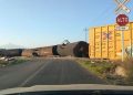 Descarrila tren con material inflamable en Tlaxcala; no hay lesionados