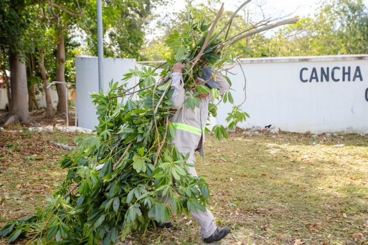 SUPERVISA DIEGO CASTAÑÓN JORNADA DE LIMPIEZA Y REHABILITACIÓN EN CHEMUYIL