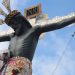 Avanza restauración del Cristo Negro de San Román en Campeche
