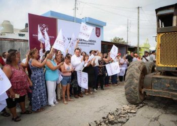 Gobernador Joaquín Díaz Mena pone fin a 40 años de rezago en calles de la Serapio Rendón