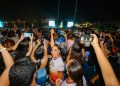 Más de 20 mil espectadores disfrutaron del concierto gratuito de Morat sobre la laguna Nichupté por inauguración del puente