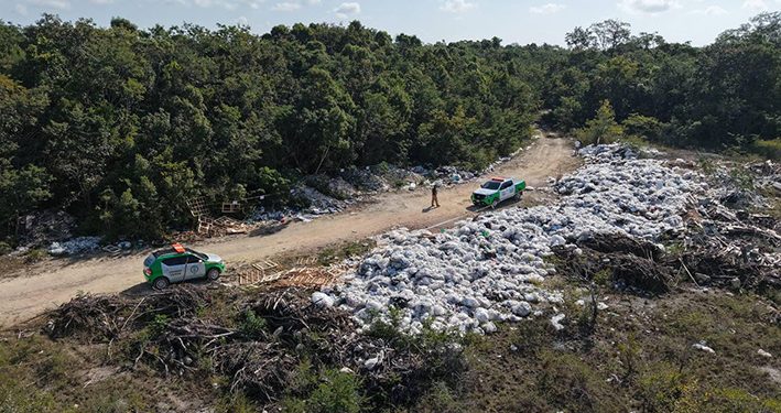 Clausuran tiradero irregular en Cancún; retiran más de 200 toneladas de residuos