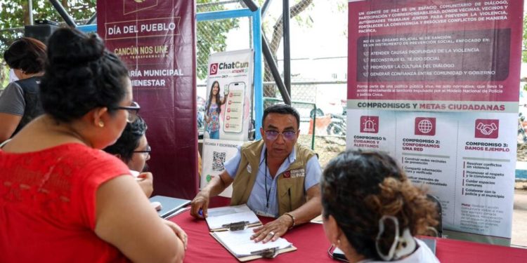 Programa “Día del Pueblo” supera las 61 mil atenciones en Cancún