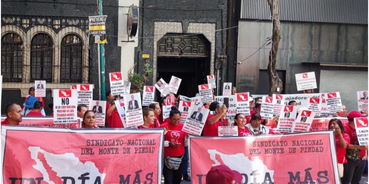 Sindicato del Monte de Piedad alista protestas y bloqueos en todo el país