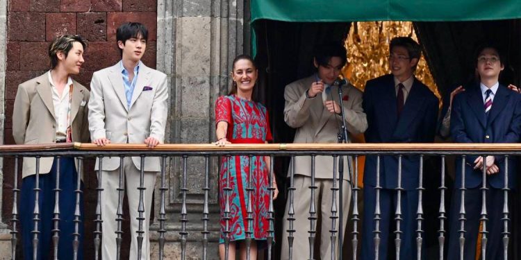 Sheinbaum invita al presidente de Corea del Sur tras visita de BTS a México