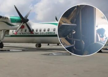 Atacan aeronave policial en Colombia; reportan tres agentes lesionados
