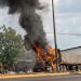 Jornada violenta en Colima deja vehículos incendiados y agentes heridos