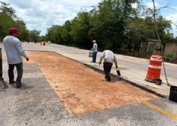 Continúan trabajos de atención en la carretera Maxcanú-Muna por afectaciones de lluvias