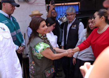 Apoyará Jefa de Gobierno a familias de la alcaldía Cuajimalpa, afectadas por la intensa lluvia con granizo de ayer