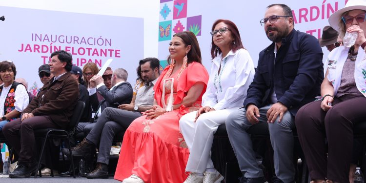 Inaugura Clara Brugada Jardín Flotante Tlallipan; la primera Utopía elevada de la ciudad