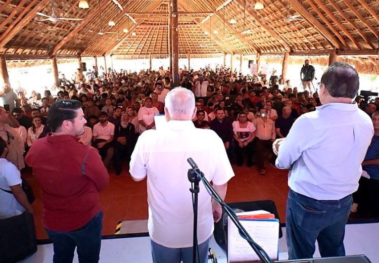 Rafa Marín y Farid Rentería, participan en exitosa Asamblea Ciudadana en Defensa de la Soberanía Nacional en Playa del Carmen