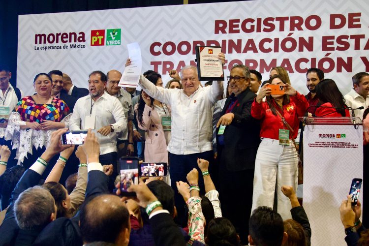 Rafa Marín formaliza su registro como aspirante a la Coordinación Estatal de la Defensa de la Transformación y la Soberanía