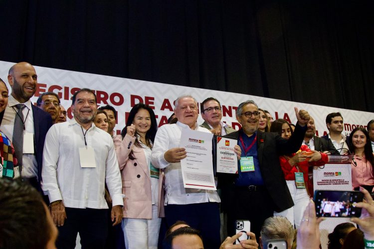 Rafa Marín formaliza su registro como aspirante a la Coordinación Estatal de la Defensa de la Transformación y la Soberanía