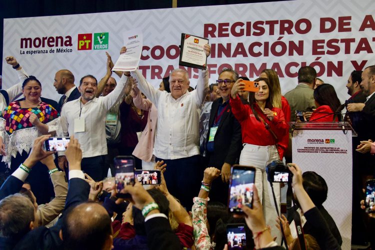 Rafa Marín formaliza su registro como aspirante a la Coordinación Estatal de la Defensa de la Transformación y la Soberanía