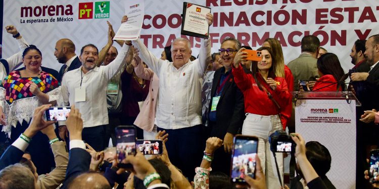 Rafa Marín formaliza su registro como aspirante a la Coordinación Estatal de la Defensa de la Transformación y la Soberanía