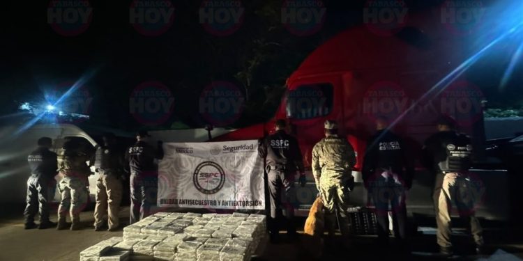 Golpe al narcotráfico en Tabasco: Aseguran 254 kilos de cocaína en la Coatzacoalcos–Villahermosa