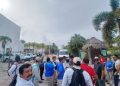 Conflicto laboral en el Caribe: Bloquean garita del Puerto Costa Maya en Mahahual por reparto de utilidades