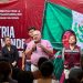 Rafa Marín encabeza asamblea informativa en La Guadalupana sobre la Defensa de la Transformación y la Soberanía Nacional