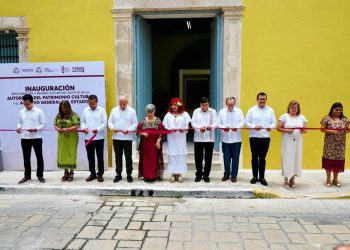 Inaugura Layda Sansores restauración del edificio del Archivo General del Estado y la Autoridad del Patrimonio Cultural