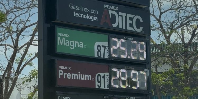 Quintana Roo lidera la lista nacional con los combustibles más caros del país; Magna roza los 25.15 pesos por litro