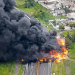 Explota pipa de combustible en Hueyotlipan; cierran en su totalidad la carretera México-Veracruz