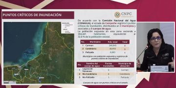Conagua identifica cinco puntos críticos de inundación en Campeche; ponen en alerta a más de 300 mil habitantes