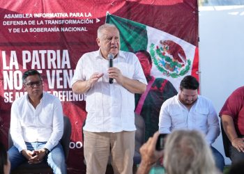 Rafa Marín llama desde la Colonia Luis Donaldo Colosio a fortalecer la defensa de la soberanía nacional