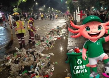 Gobierno de la Ciudad de México refuerza acciones de limpieza y manejo de residuos durante el Mega Limpiatón de la Afición