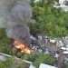 Activan Plan Marina: Despliegan operativo para sofocar fuerte incendio en chatarrera de Paraíso, Tabasco