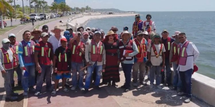 Supervisa Layda Sansores obras de modernización en el Malecón de Campeche