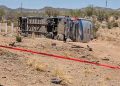 Tragedia carretera: Volcadura de autobús en el tramo Guaymas–Hermosillo deja saldo fatal