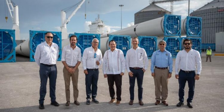 Arriban a Progreso componentes para el Parque Eólico Tizimín II, con inversión de 2,600 millones de pesos y mil empleos