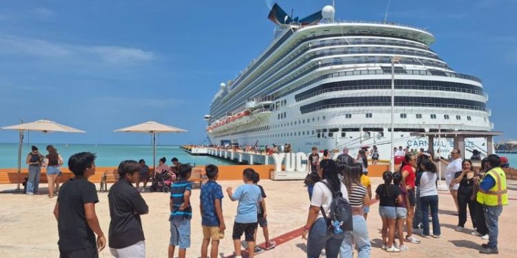 Crece el turismo de cruceros en Yucatán con un incremento de 14.3% en arribos