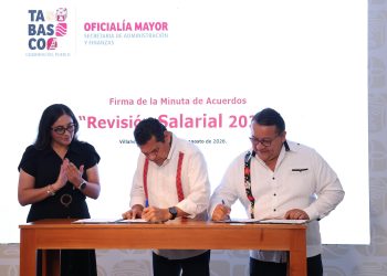 Gobierno de Tabasco y SUTSET firman acuerdo de incremento salarial 2026 en beneficio de más de 10 mil trabajadores
