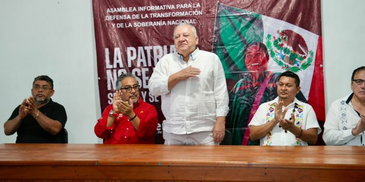 Rafa Marín llama a fortalecer la organización territorial en reunión con comisariados ejidales de El Tintal