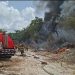 Cuerpos de emergencia sofocan incendio en encierro de embarcaciones en Cancún
