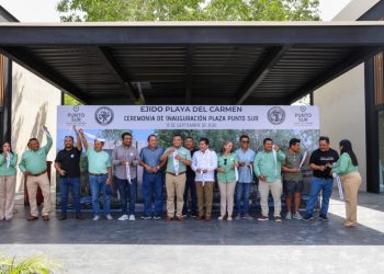 Gobierno de Estefanía Mercado y el Ejido Playa del Carmen impulsan el desarrollo económico con la inauguración de Plaza Punto Sur