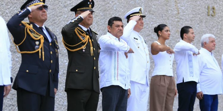 Javier May Rodríguez encabezó la ceremonia conmemorativa del CLXXIX Aniversario de la Gesta Heroica de los Niños Héroes de Chapultepec